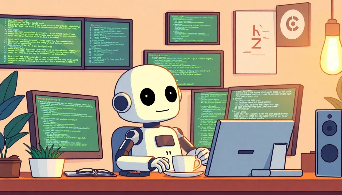 デバッグするAIロボット